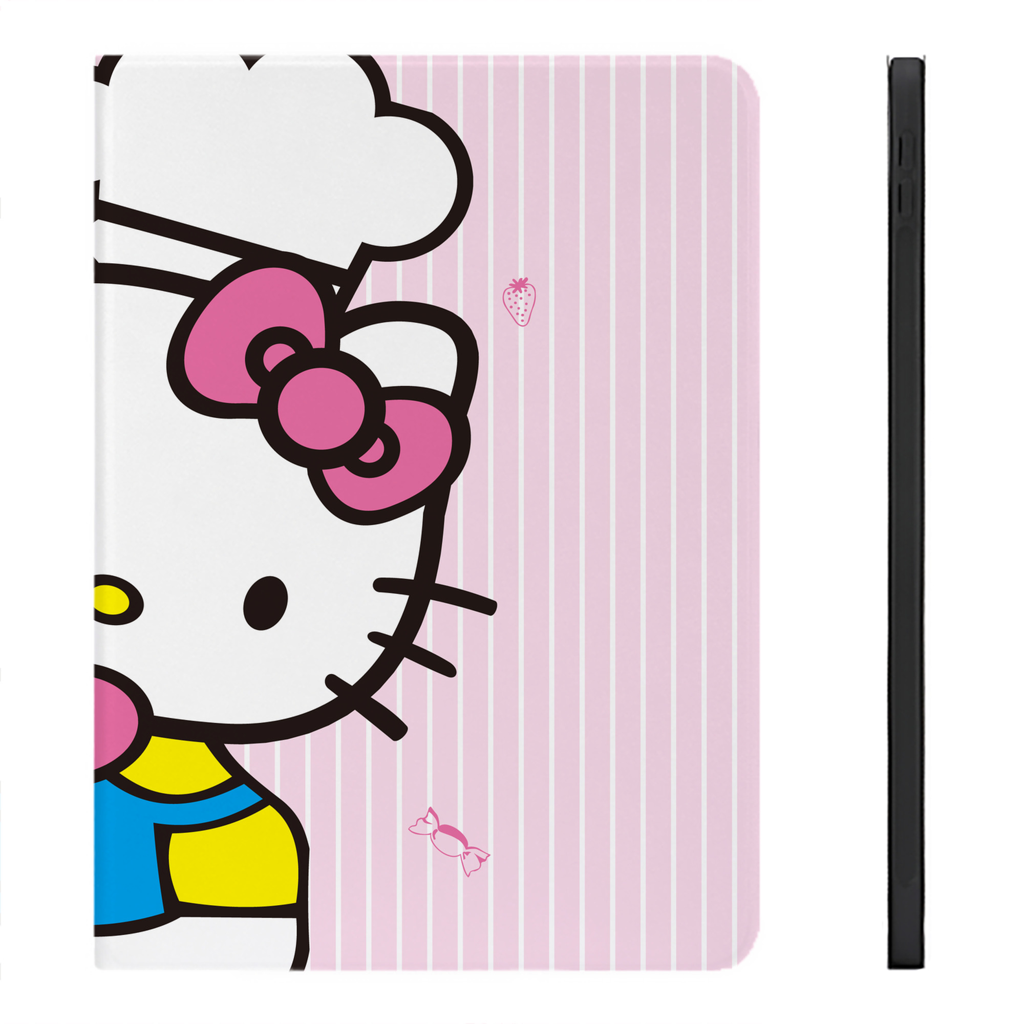 （画像用） Hello Kitty ハローキティ IPadケース ペンホルダー付き ブックスタイルデザイン